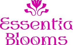 Essentia Blooms logo with flower icon